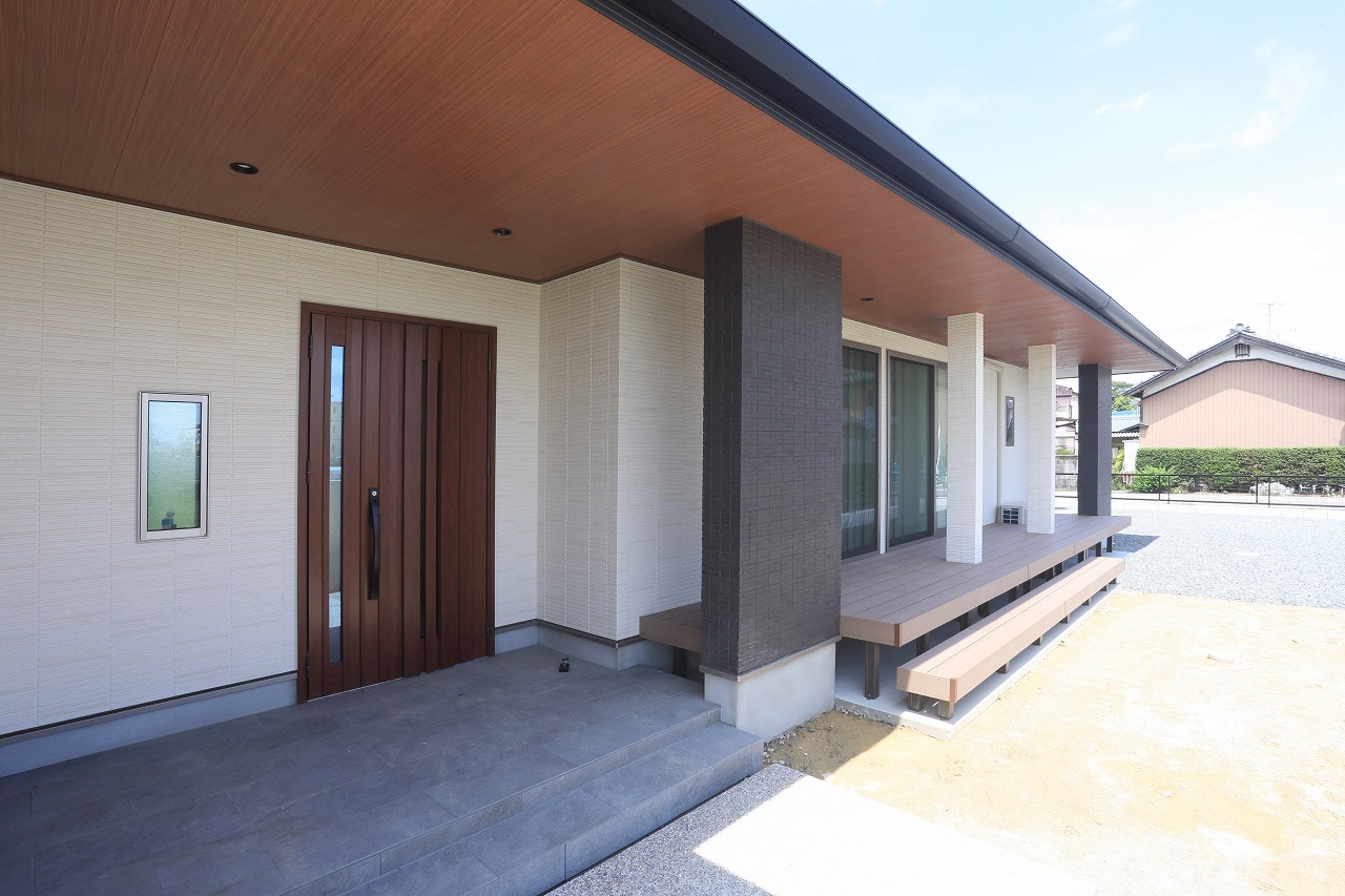 ■平屋らしい重厚感のあるデザイン住宅