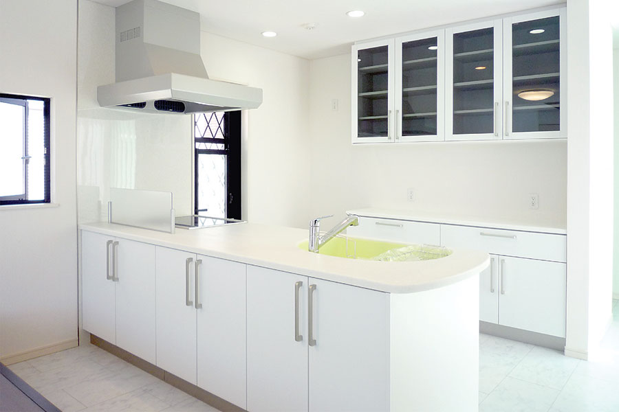 大開口リビング窓のある家