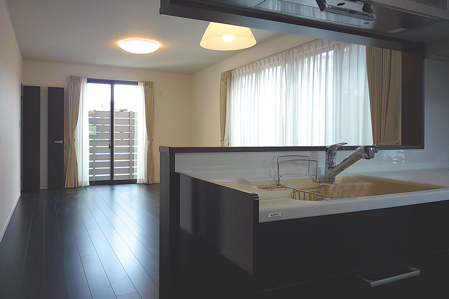 土間テラスのある家