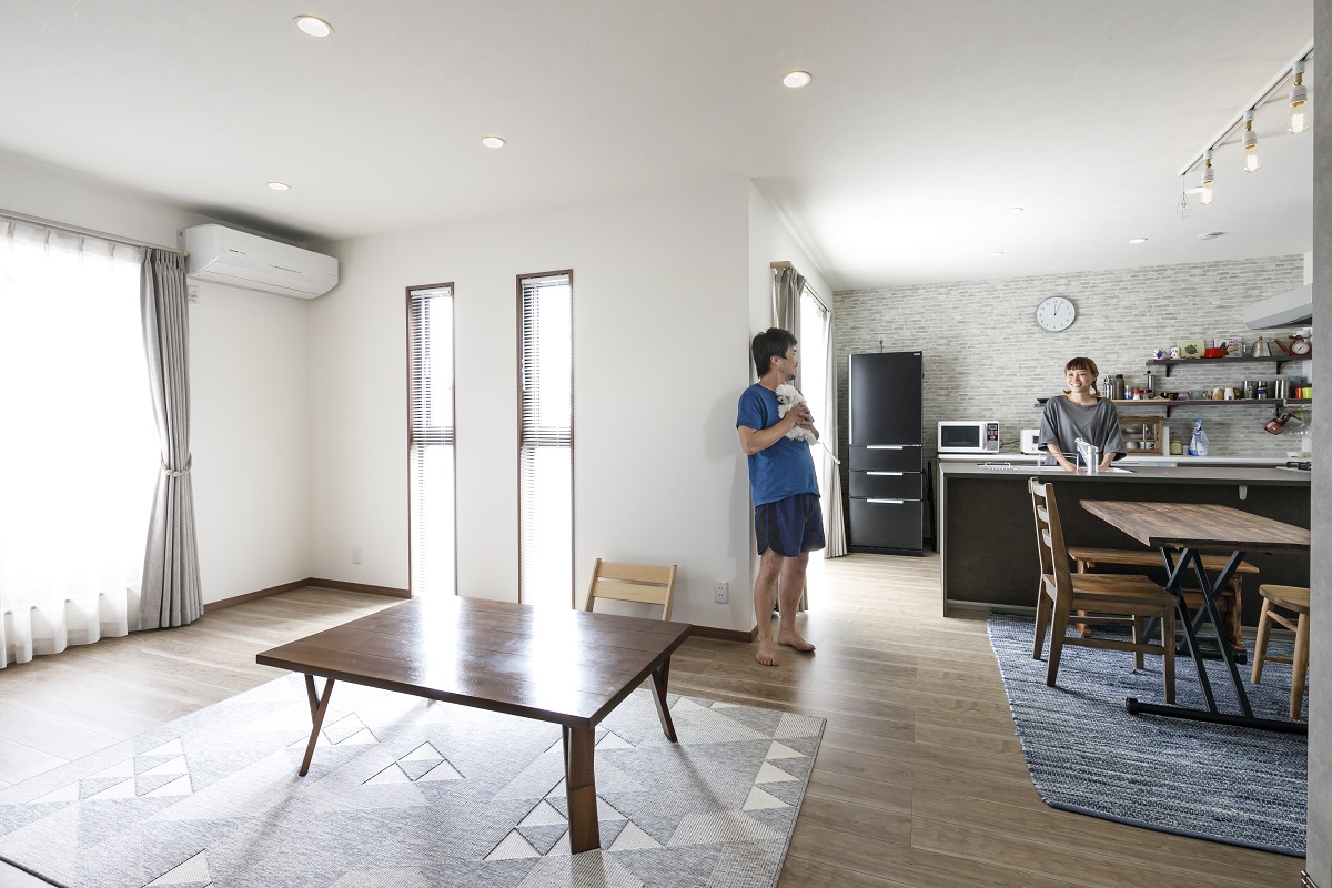 ■使い勝手の良さと広いLDK、暮らし心地のよさも兼ね備えた3階建ての家