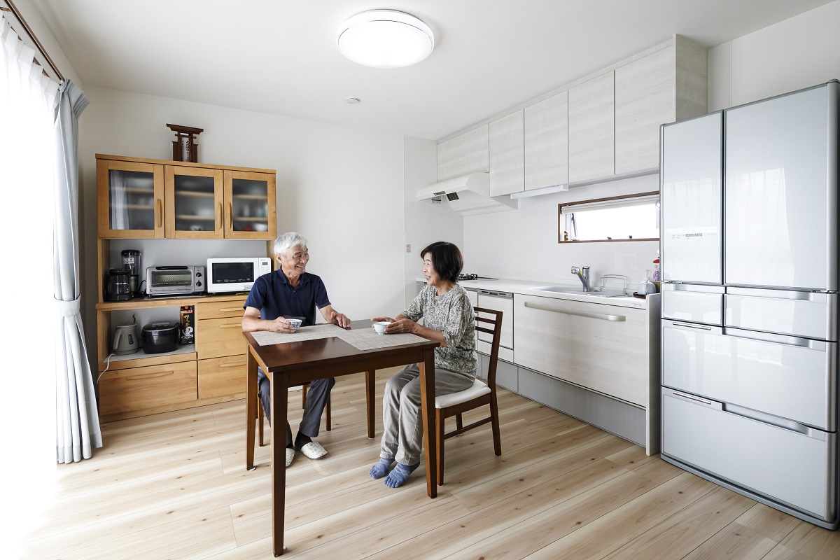 ■使い勝手の良さと広いLDK、暮らし心地のよさも兼ね備えた3階建ての家