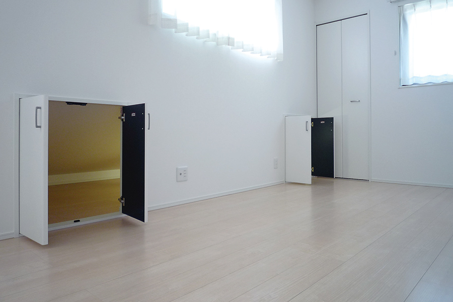 大空間リビングのある2世帯住宅の家