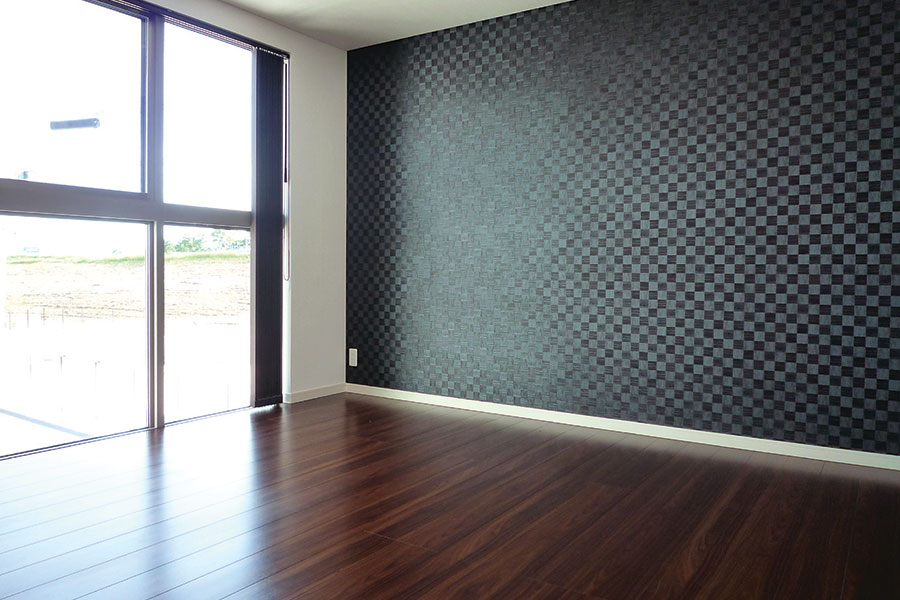 大開口リビング窓のある家